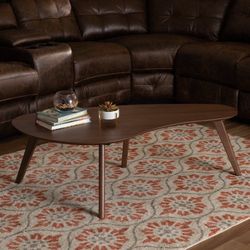 Carson Carrington Battrask Walnut Finished Coffee Table $100