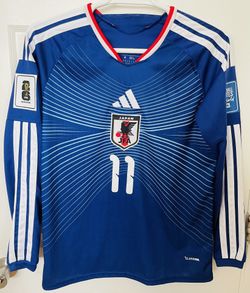 adidas Japan National Football Team 2026 Home Jersey X Blue Lock #11 ISAGI Sz M