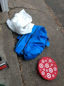 Tent bag, rainfly, and cushion