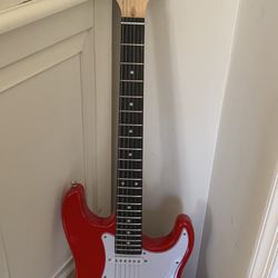 Glarry GST Rosewood Fingerboard Electric Guitar Red