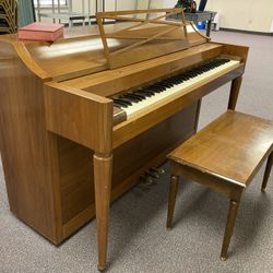 Baldwin Acrostic Upright Piano w/Bench—Needs Tuning—purchaser Must Arrange Piano to be Moved $100