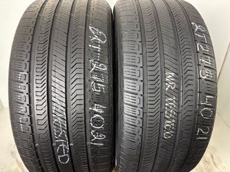 2 tires 275 40 21 Continental Crosscontact rx high tread no repairs