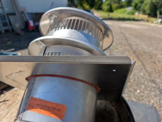 Gas B vent cap with metal flash and gasket