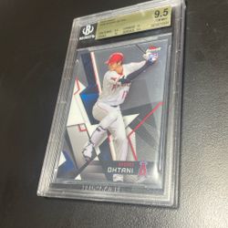 2018 Topps Finest Shohei Ohtani Rookie Bgs 9.5++ w/Two 10 Subgrades Gem Mint