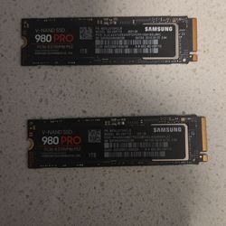 980 pro 1TB M.2s