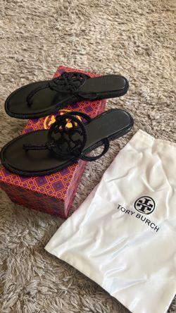 Black Sparkly Tory Burch Sandal
