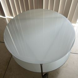 Glass coffee table