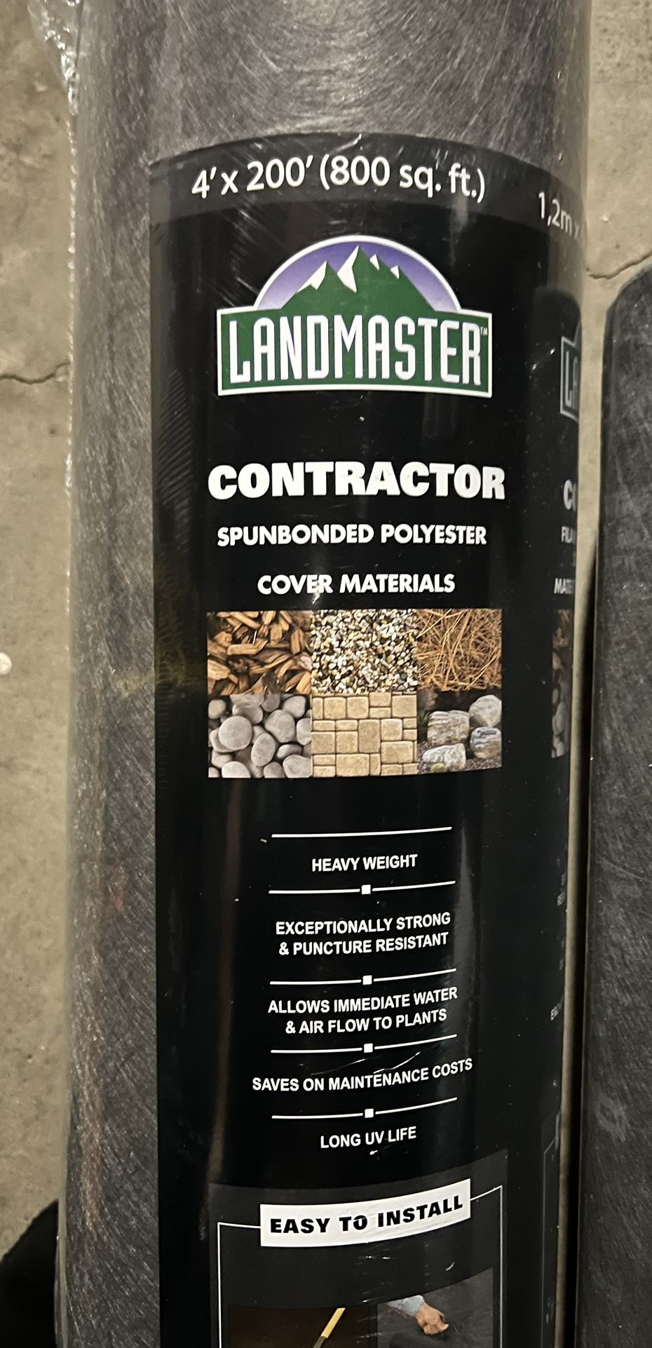 Landmaster 4’x200’ Landscape Weed Control Fabric 800sqft NEW