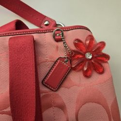 Coach Purse, Coral Handbag