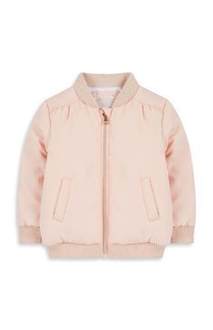 Pink jacket bomber jacket girl