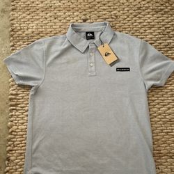 Quicksilver Baby Blue Polo Never Worn New With Tags
