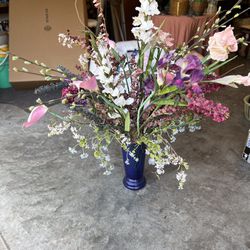 Flowers In Glass Vase