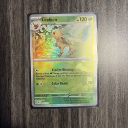 Pokemon Leafeon #005/131 Prismatic Evolutions Poke Ball Holo English NM