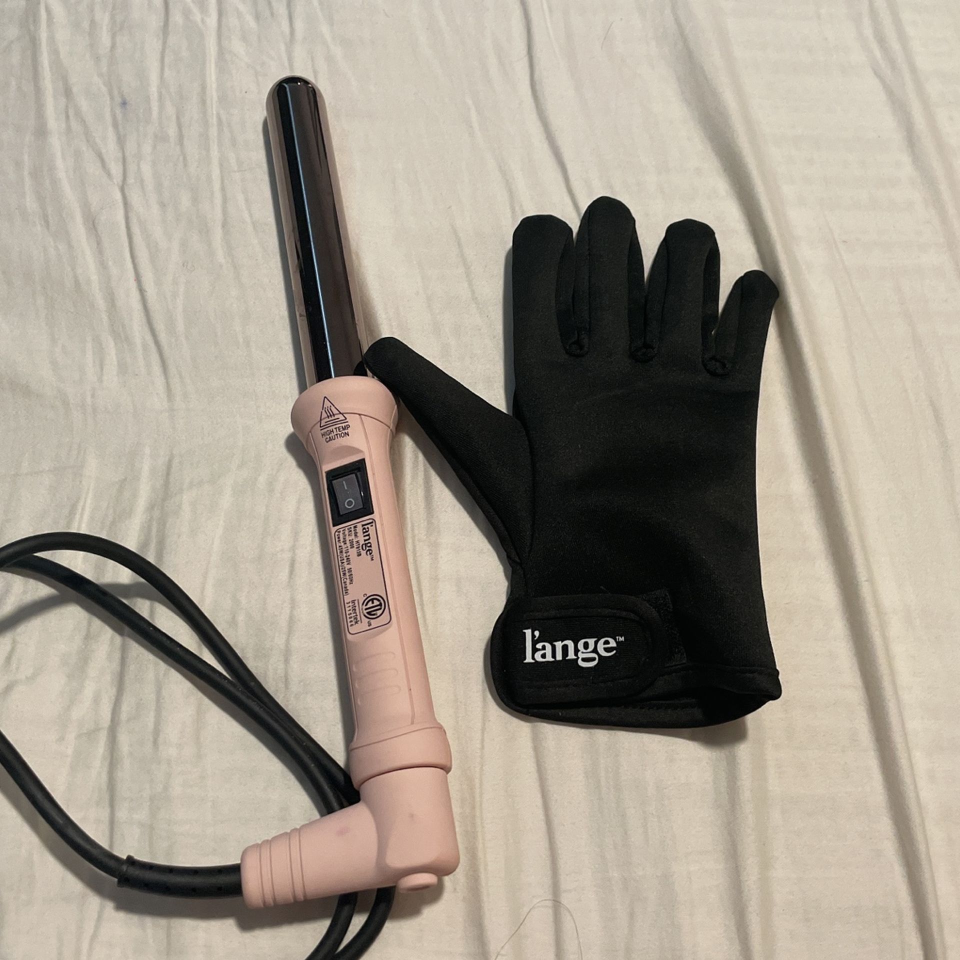 L ange Hair Ondule Curling Wand Blush 25mm Tourmaline Infused Titanium and Ceramic Curling Wand Salon Quality Styling Professional Hair Tools for Sale in Littleton CO OfferUp