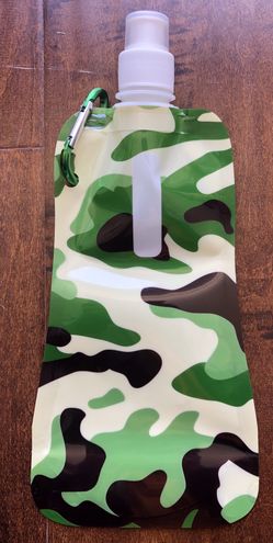 Collapsible Water Bottle, 2 packs, blue, brown and green available