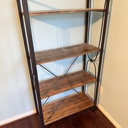 Open Wooden Bookcase