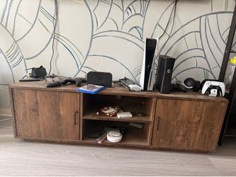 Tv Console, Dresser, Shelves for sale