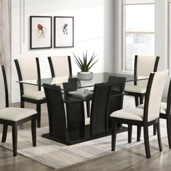 Florida-white (linen) Dining Table +6 Chair Set 😍🥳👀😎📲🔥🚛
