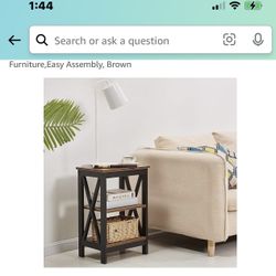 2 Never Used White Nightstands Or Side Tables