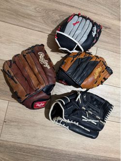 baseball gloves