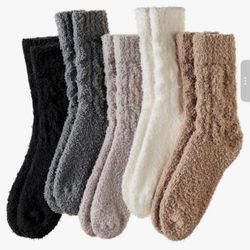 Womens Fuzzy Socks Slipper Fluffy Comfy Cozy Winter Soft Warm Fleece Cabin Plush Sleep Socks