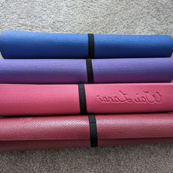 Lot of 4 Used Yoga Mats