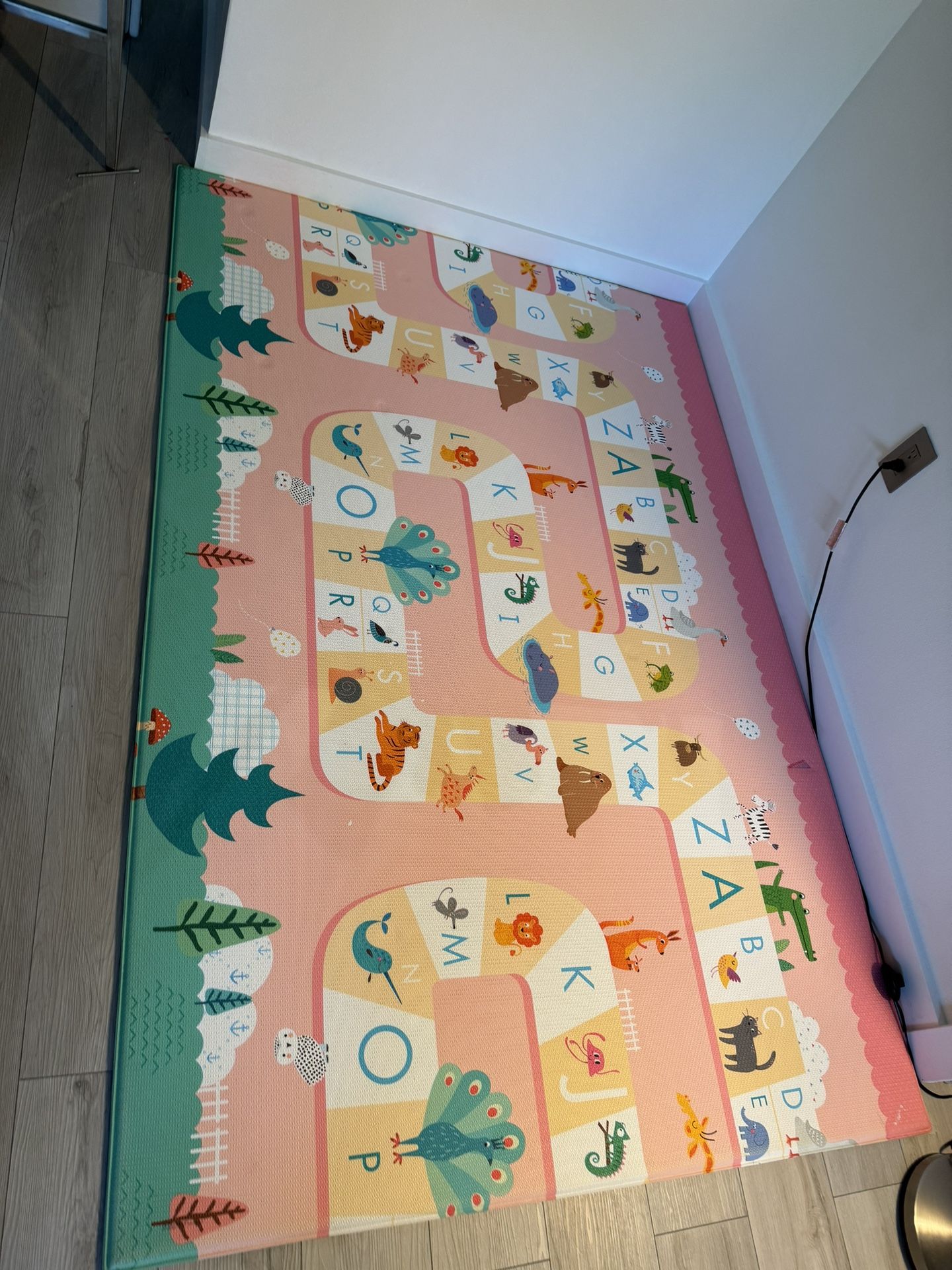 Baby Playmat  82’ X 55’ Reversible Rollable Waterproof