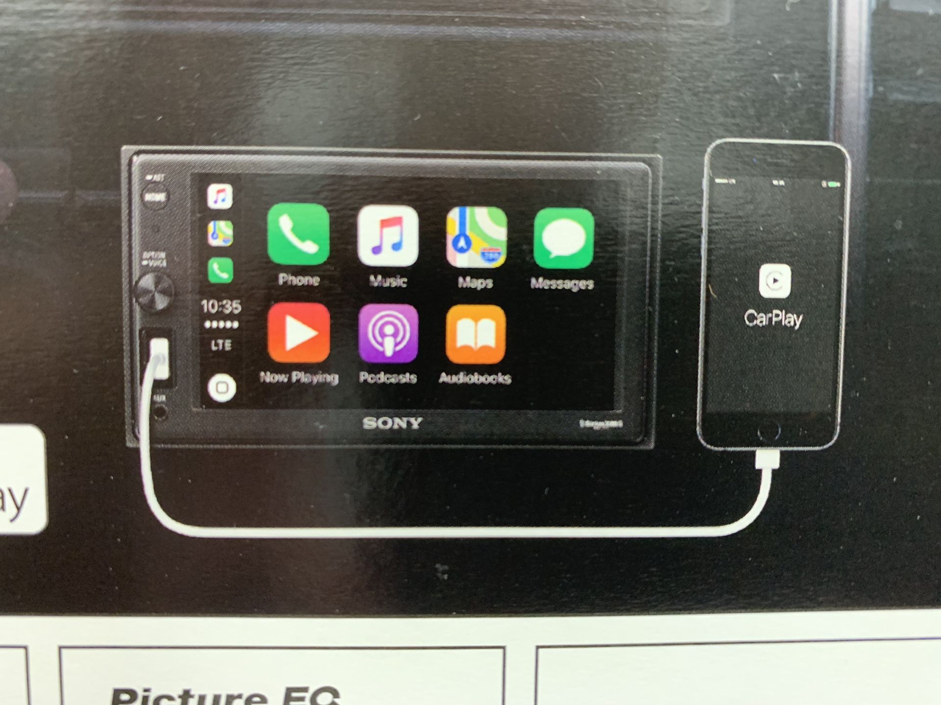 New Sony with INSTALLATION. Apple CarPlay double din car stereo