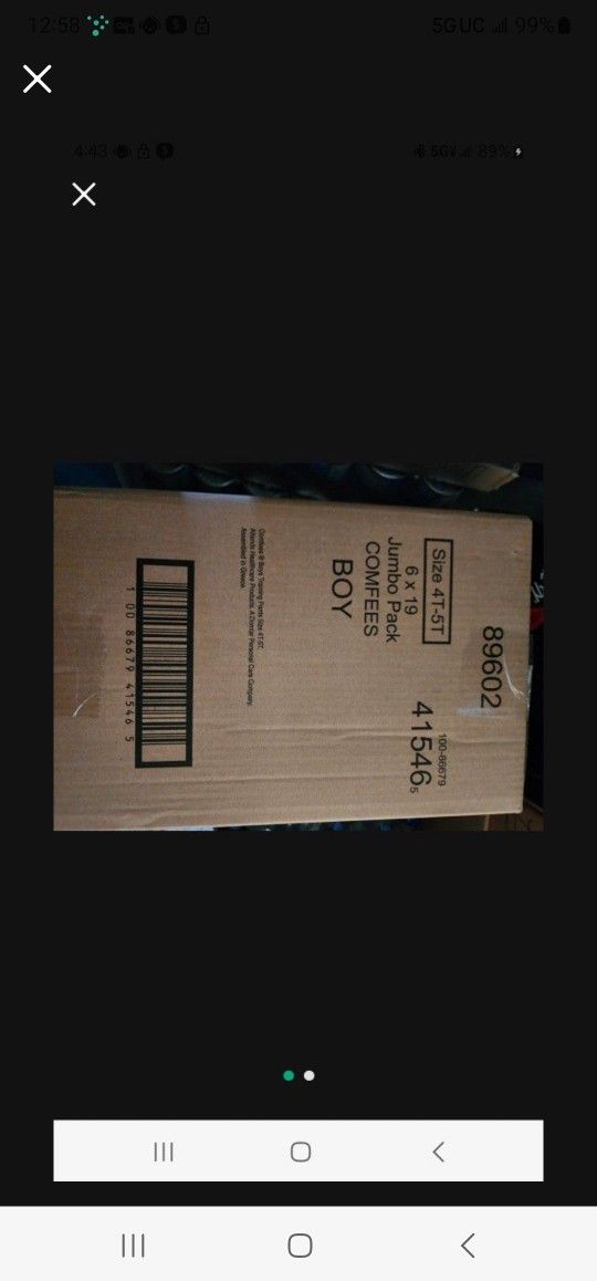 Diaper Box $15 Each Box