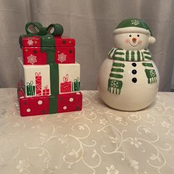 Xmas Cookie Ceramic Jars