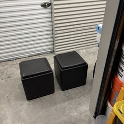 Leather Storage  Ottoman (X2)