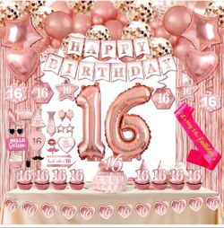 Sweet 16 Birthday Party Decorations