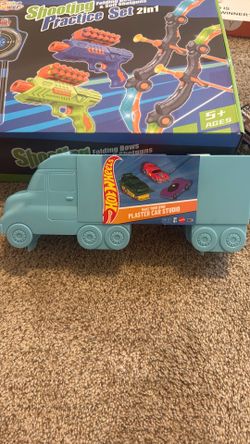 Hot Wheels Blue Toy Launcher