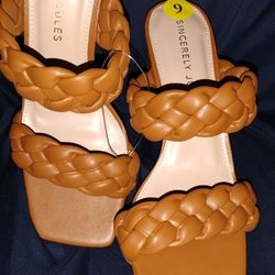 Brown Sandals Size 9