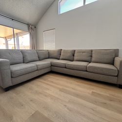 Gray Norwood Sectional Couch 