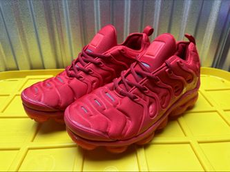 Nike Air VaporMax Plus Triple Red 898016-600 Men's US 12