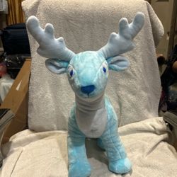 Large Blue Reindeer Stuffed Animal Plush