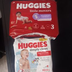 HUGGIES Diapers and wipes