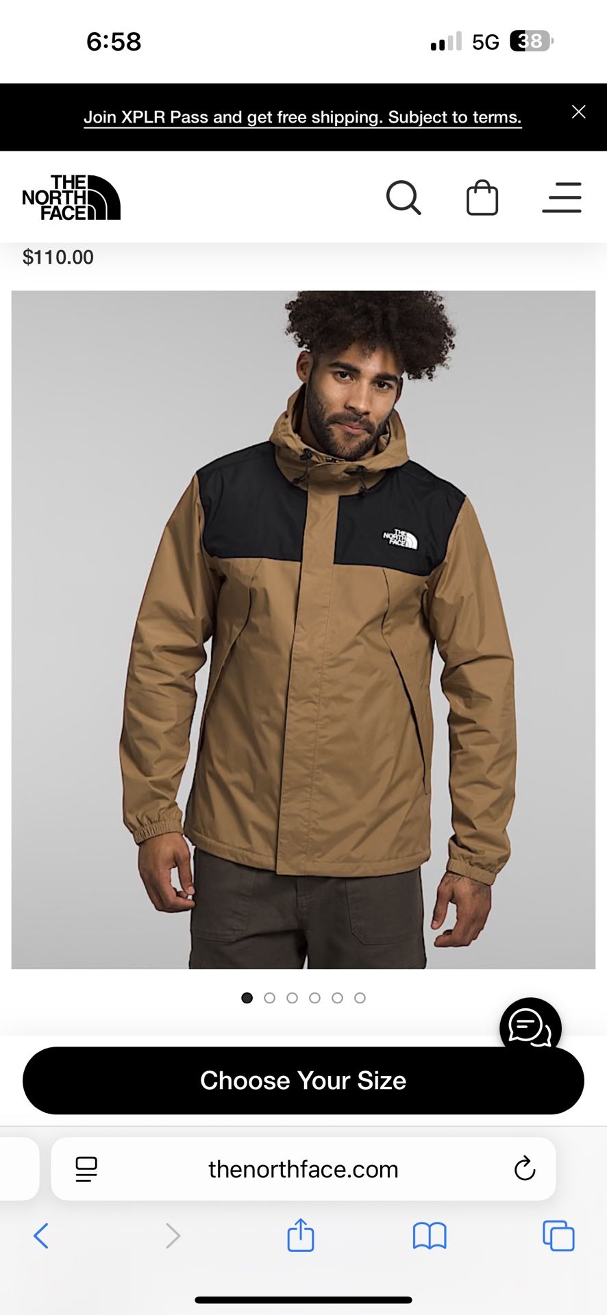 Brand New With Tags The North Face Antora Jacket