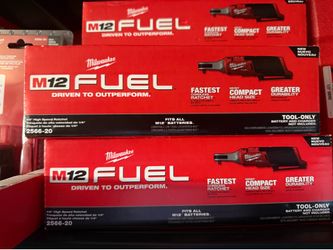 Milwaukee M12 Fuel 3/8 or 1/4 Ratchet (Tool Only)