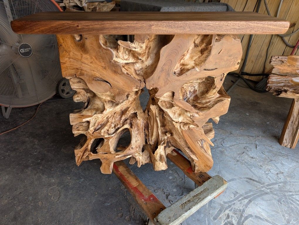 Console Table Credenza Pedestal Display Stand Decor