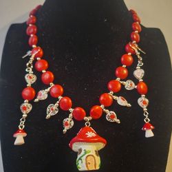 Mushroom Jewelry Set
