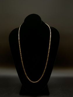 24" 2.6mm Diamond cut figaro chain #23926