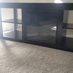 TV Stand With Electric Fireplace
