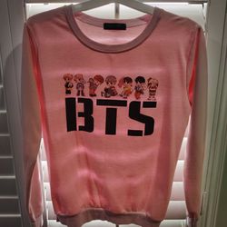BTS pink sweater size Small