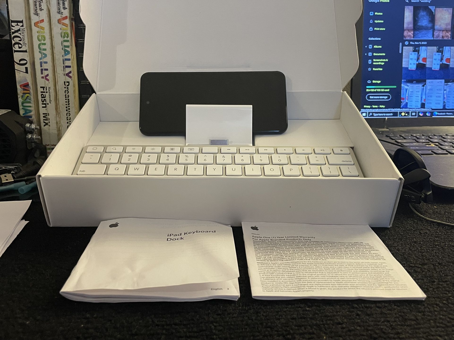 Motorola android 12 iPad keyboard docking station new