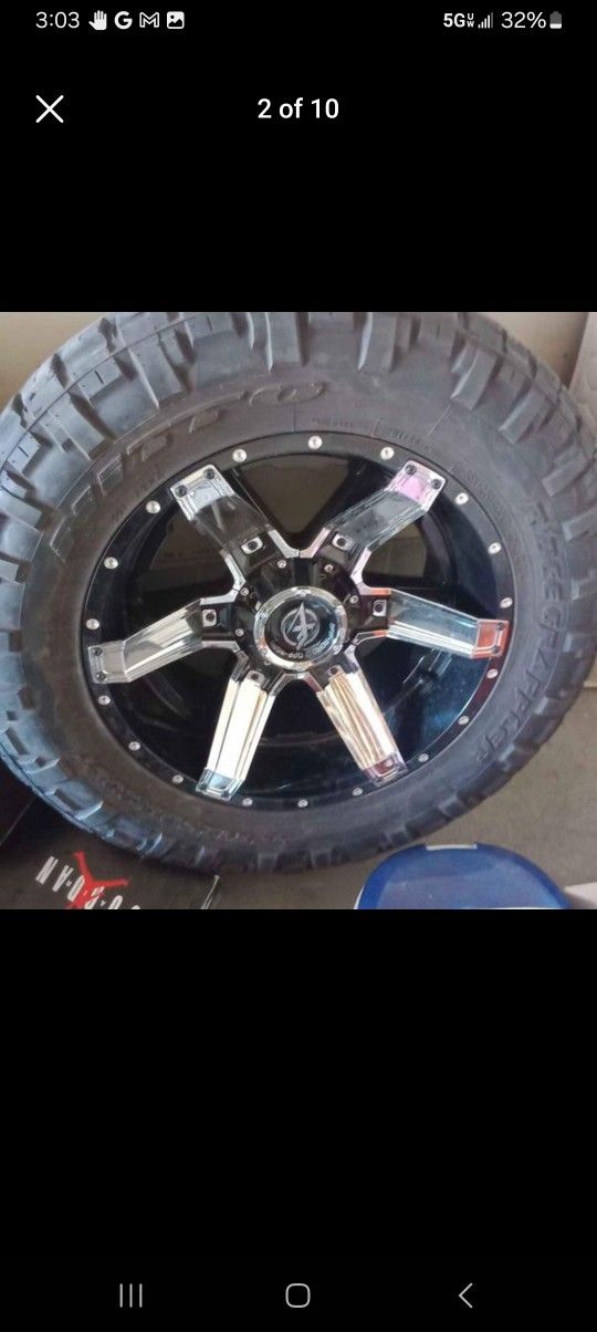 x/f wheels &tires 20 Inch