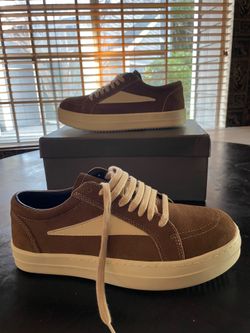 Rick Owens Brown Suede Sneakers Size 45 EU / US 11 (Brand New)
