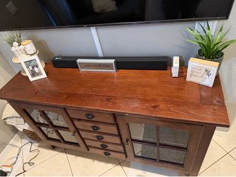 Real wood entertainment center