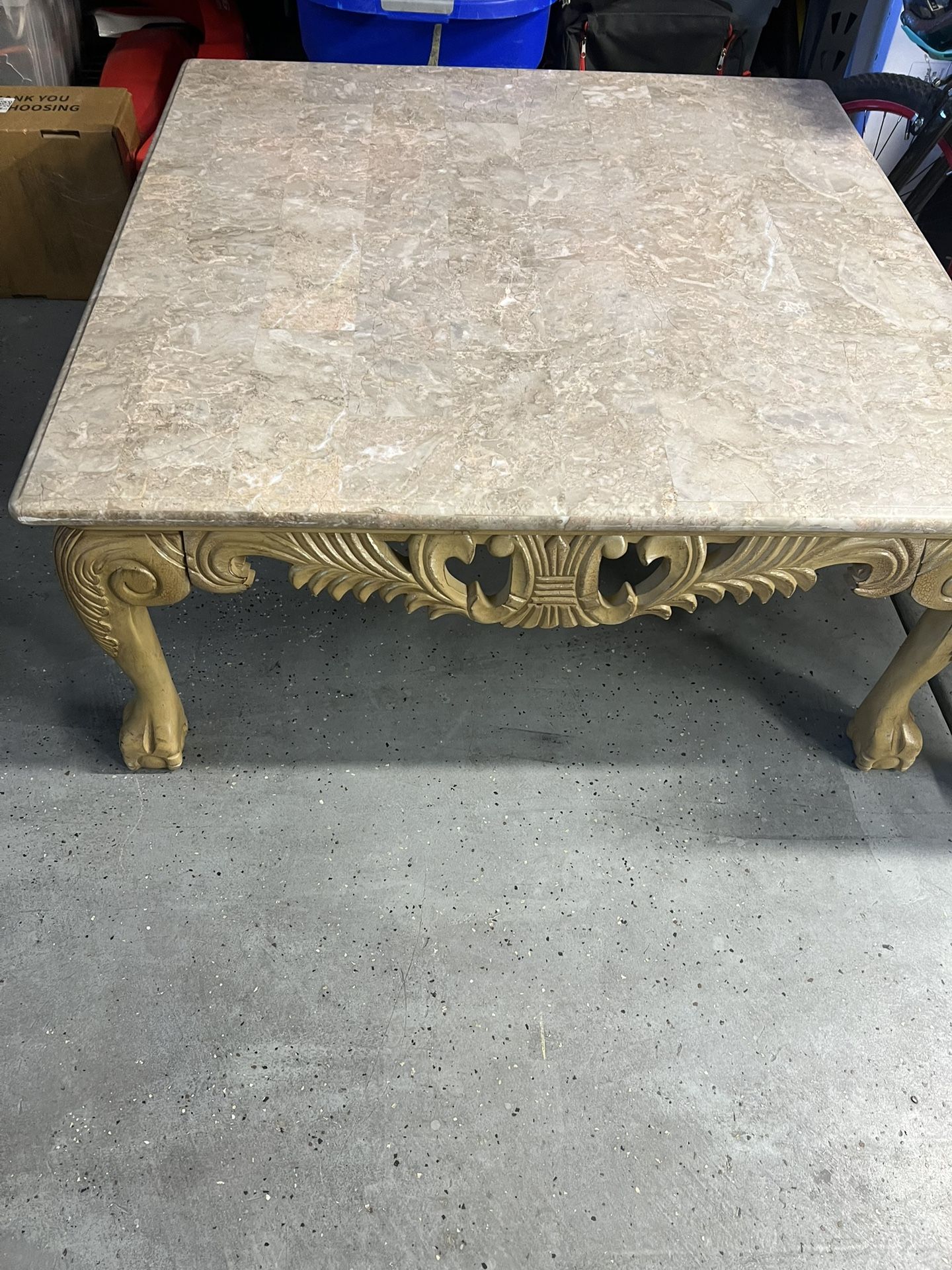 Coffee Table And End Table : Marble